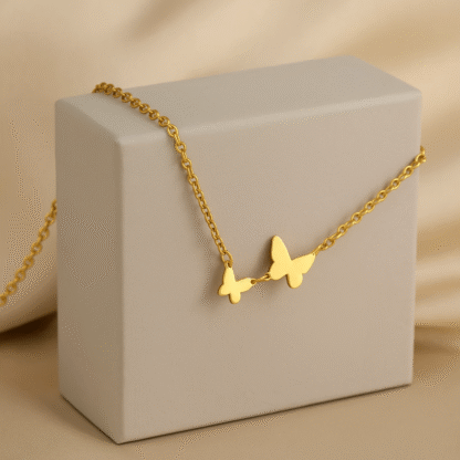 Collier papillon acier inoxydable – Image 3
