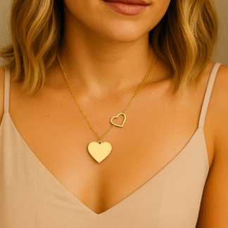 collier pour femme avec pendentif cœur
