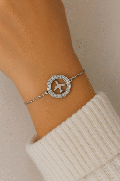 bracelet pour femme motif avion